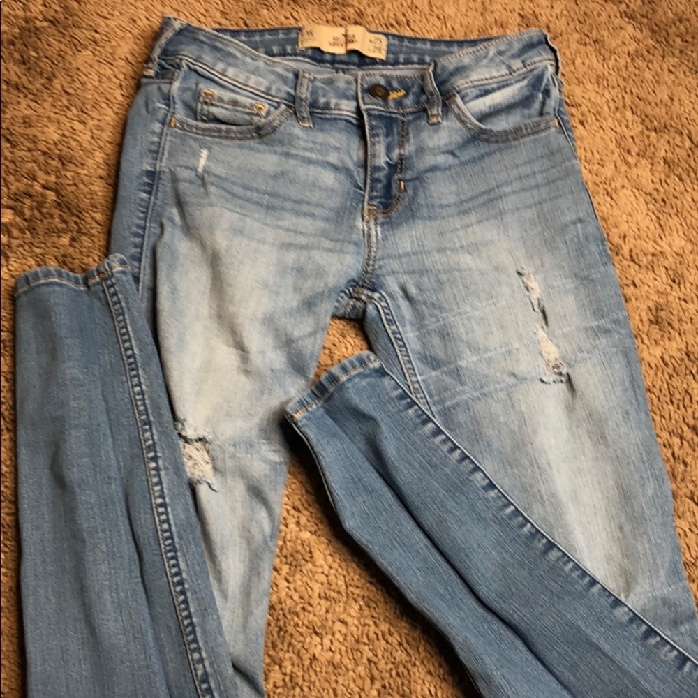Hollister ripped jeans